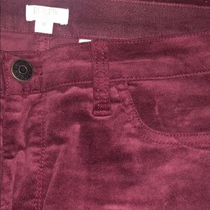 Burgundy soft skinny pants